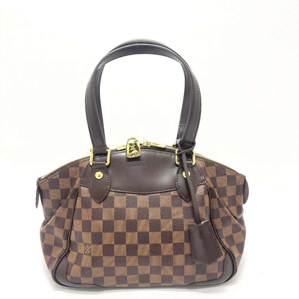 LOUIS VUITTON Authentic Brown Damier Canvas Shoulder Bag
